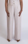 Aam The Label The Wool Wide Leg Pant For Full Hips And Thighs In Gray