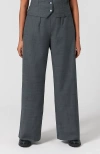 Aam The Label The Wool Wide Leg Pant For Full Hips And Thighs In Grey