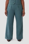 Aam The Label The Wool Wide Leg Pant For Full Hips And Thighs In Storm