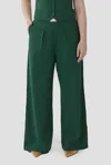 AAM THE WOOL WIDE LEG PANT IN EMERALD