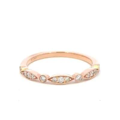 Aamiaa 0.19 Carat Natural Diamond - 1.80 Grams 14k Rg In 14k Rose Gold