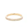 Aamiaa 0.30 Carat Natural Diamond Round Brilliant And Baguette Band Ring In 14k Yellow Gold In Gold