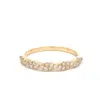 Aamiaa 0.35 Carat Natural Diamond Cluster Twist Band Ring In 14k Yellow Gold In Gold