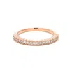Aamiaa 0.25 Carat Natural Diamond Half Eternity Band Ring In 14k Rose Gold In Gold