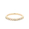 Aamiaa 0.30 Carat Natural Diamond Round Brilliant And Baguette Band Ring - Size 6.5 In 14k Yellow Gold In Multi