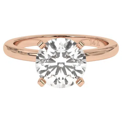 Pre-owned Aamiaa 0.30ct Round Cut Solitaire Gh Color Si Clarity Natural Diamond Wedding Ring In Multi