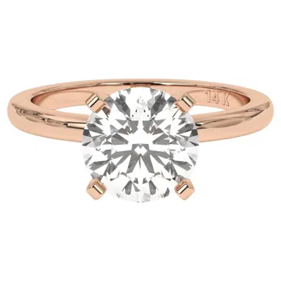 Pre-owned Aamiaa 0.30ct Round Cut Solitaire Gh Color Si Clarity Natural Diamond Wedding Ring In Multi
