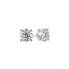 Aamiaa 0.40 Carat Natural Diamond Round Brilliant Stud Earrings In 14k White Gold In Multi