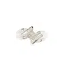 Aamiaa 0.50 Carat Natural Diamond Princess And Baguette Cut Cluster Ring - Size 6.5 In 14k White Gold In Multi