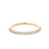 Aamiaa 0.52 Carat Natural Diamond Half-eternity Band Ring - Size 6.5 In 14k Yellow Gold In Multi
