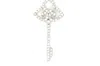 Aamiaa 0.54 Carat Natural Diamond Key Pendant In 14k White Gold In Metallic