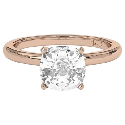 Pre-owned Aamiaa 0.75ct Cushion Cut Solitaire Gh Color I1 Clarity Natural Diamond Wedding Ring In Multi