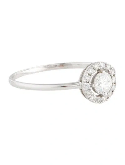 Pre-owned Aamiaa 10k Lab-grown Diamond Halo Cocktail Ring In Multi