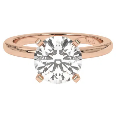 Pre-owned Aamiaa 1.20ct Round Cut Solitaire Gh-i1 Clarity Natural Diamond Wedding Ring In Multi