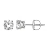 Aamiaa 1.25 Carat Natural Diamond Round Brilliant Stud Earrings In 14k White Gold In Multi