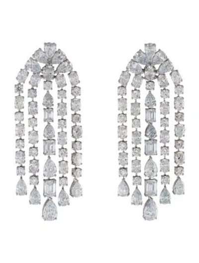 Pre-owned Aamiaa 14k 11.11ctw Lab-grown Diamond Chandelier Earrings In Multi