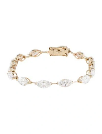 Pre-owned Aamiaa 14k 11.66ctw Lab-grown Diamond Tennis Bracelet, 7" In Multi