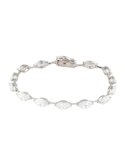 Pre-owned Aamiaa 14k 11.66ctw Lab-grown Diamond Tennis Bracelet, 7" In Multi