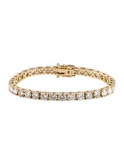 Pre-owned Aamiaa 14k 14.70ctw Lab-grown Diamond Tennis Bracelet, 7" In Multi
