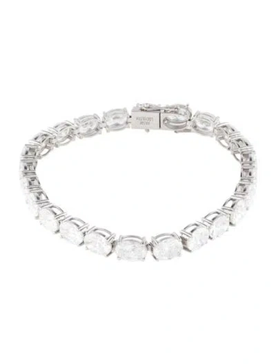 Pre-owned Aamiaa 14k 19.77ctw Lab-grown Diamond Tennis Bracelet, 7" In Multi
