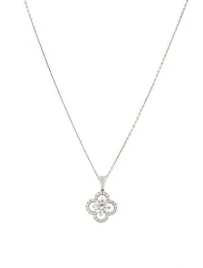 Pre-owned Aamiaa 14k 1.98ctw Lab-grown Diamond Clover Necklace, 17.75" In Multi