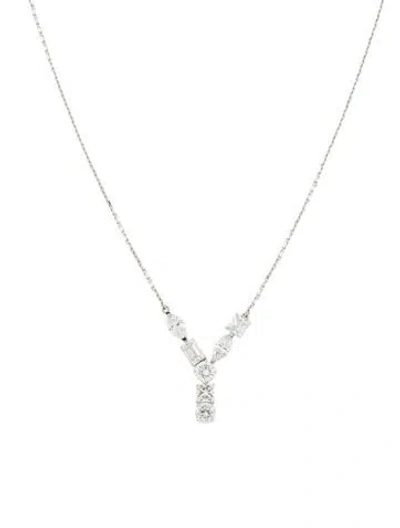 Pre-owned Aamiaa 14k 1.99ctw Lab-grown Diamond 'y' Pendant Necklace, 18" In Multi