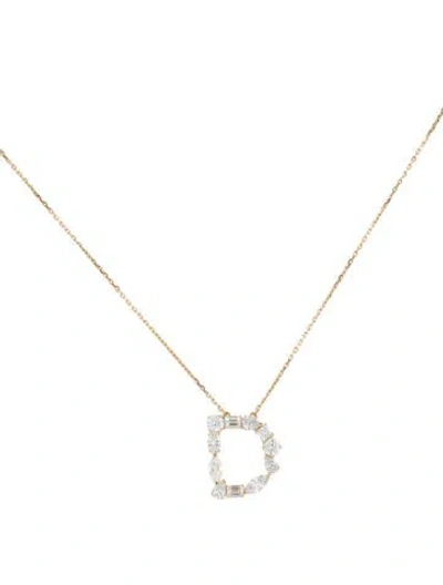 Pre-owned Aamiaa 14k 2.21ctw Lab-grown Diamond 'd' Necklace, 18" In Multi