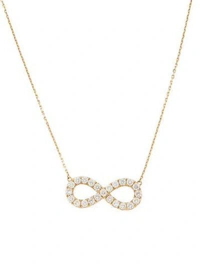 Pre-owned Aamiaa 14k 2.29ctw Lab-grown Diamond Infinity Pendant Necklace, 18" In Multi