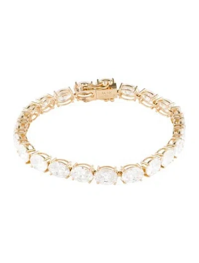 Pre-owned Aamiaa 14k 23.17ctw Lab-grown Diamond Tennis Bracelet, 7" In Multi