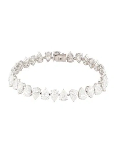 Pre-owned Aamiaa 14k 26.25ctw Lab-grown Diamond Tennis Bracelet, 7" In Multi