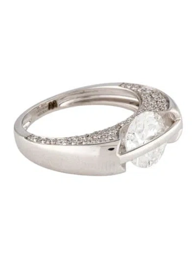 Pre-owned Aamiaa 14k 2.73ctw Lab-grown Diamond Fidget Cocktail Ring In Multi