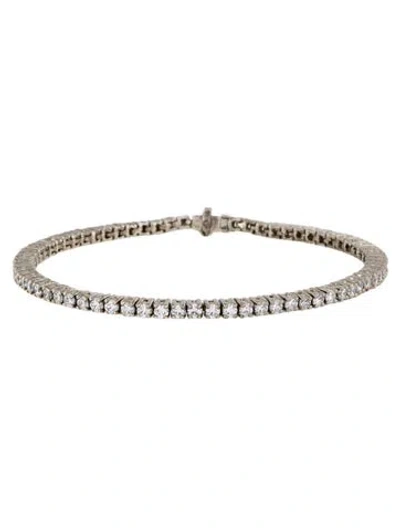 Pre-owned Aamiaa 14k 2.80ct Lab-grown Diamond Tennis Bracelet, 6.25" In Multi