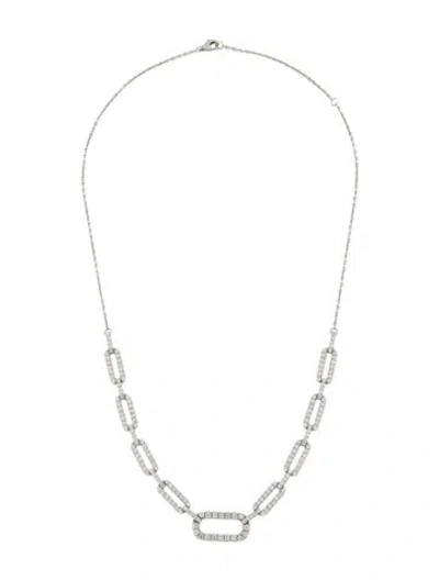 Pre-owned Aamiaa 14k 3.34ctw Lab-grown Diamond Paperclip Necklace, 16" In Multi