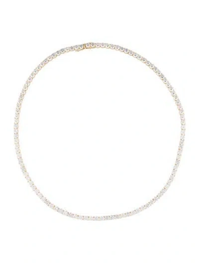 Pre-owned Aamiaa 14k 45.81ct Lab-grown Diamond Tennis Necklace, 20.5" In Multi