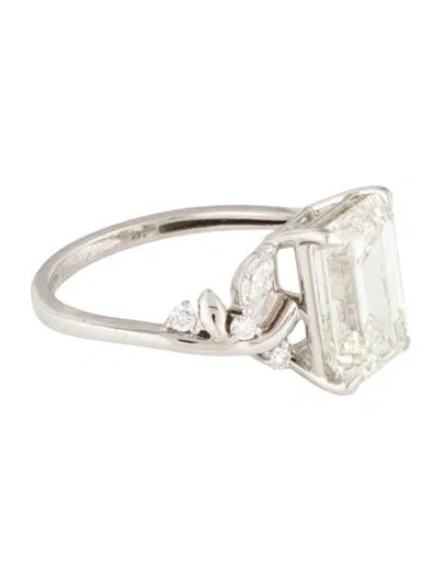 Pre-owned Aamiaa 14k 5.04ct Lab-grown Diamond Cocktail Ring In Multi
