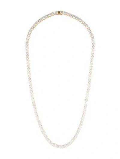 Pre-owned Aamiaa 14k 50.58ctw Lab-grown Diamond Tennis Necklace, 20" In Multi