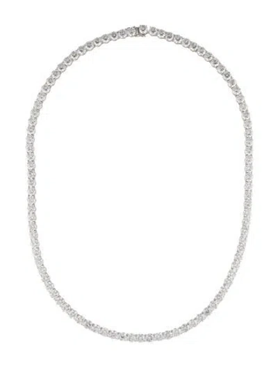 Pre-owned Aamiaa 14k 50.99ctw Lab-grown Diamond Tennis Necklace, 20" In Multi