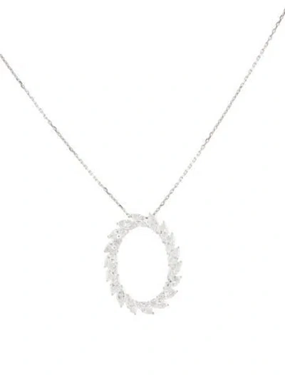 Pre-owned Aamiaa 14k 5.78ctw Lab-grown Diamond Pendant Necklace, 17.75" In Multi