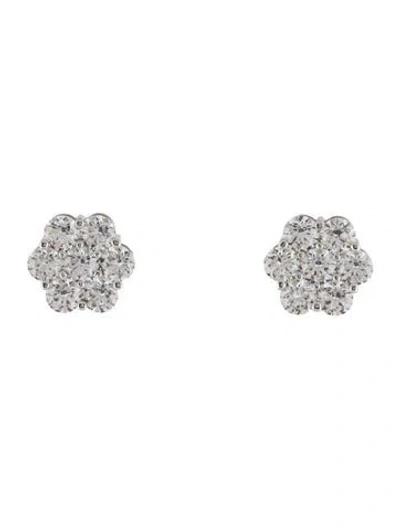 Pre-owned Aamiaa 14k 6.04ctw Lab-grown Diamond Stud Earrings In Multi