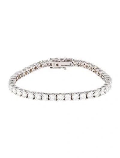 Pre-owned Aamiaa 14k 9.62 Lab-grown Diamond Tennis Bracelet Bracelet, 7" In Multi