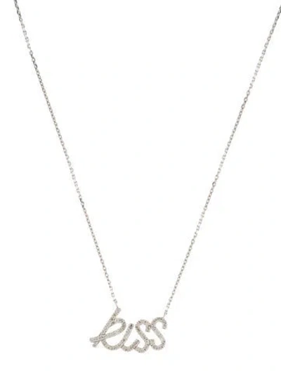 Pre-owned Aamiaa 14k Diamond ' Kiss ' Pendant Necklace, 17.75" In Multi