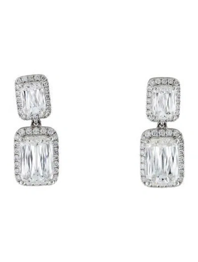 Pre-owned Aamiaa 14k Lab-grown Diamond Drop Earrings In Multi