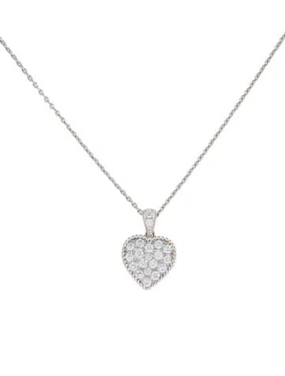 Pre-owned Aamiaa 14k Lab-grown Diamond Heart Pendant Necklace, 18" In Multi