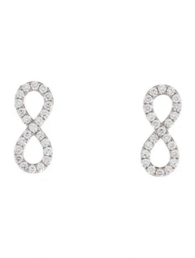 Pre-owned Aamiaa 14k Lab-grown Diamond Infinity Earrings In Multi