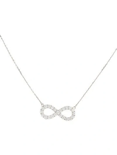 Pre-owned Aamiaa 14k Lab-grown Diamond Infinity Necklace, 18" In Multi