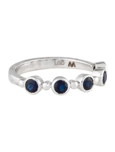 Pre-owned Aamiaa 14k Synthetic Sapphire Band In Multi