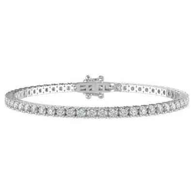 Pre-owned Aamiaa 15 Carats Natural Diamond White Gold Tennis Bracelet