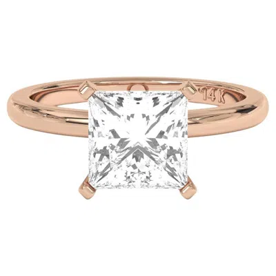 Pre-owned Aamiaa 1.50ct Princess Cut Solitaire Gh Color I1 Clarity Natural Diamond Wedding Ring In Multi