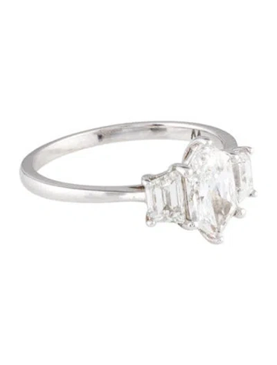 Pre-owned Aamiaa 1.77ctw Lab-grown Three-stone Diamond Engagement Ring In Multi