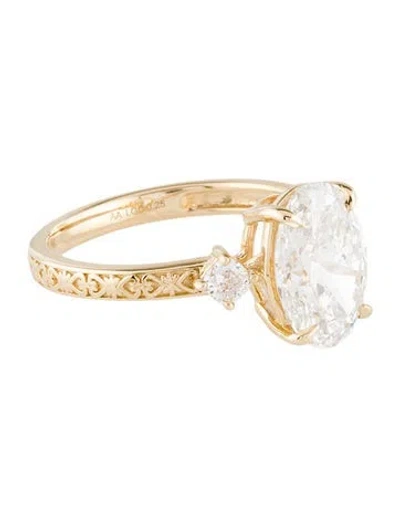 Pre-owned Aamiaa 3.09ct Lab-grown Diamond Engagement Ring In Multi